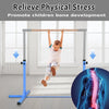 Kids Junior Gymnastic Training Bar Adjustable Horizontal High Bars Home Gym