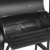 Large Charcoal BBQ Barrel Grill Garden Barbecue Patio Smoker Portable Wheels UK