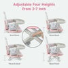 3 in 1 Baby Highchair Height Adjustable High Feeding Booster Seat Toddler Chair