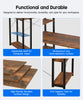 Computer Desk Study Table with 4 Tier Bookshelf and Power Outlet Laptop Table