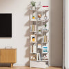 Tall Bookcase Shelf Free Standing Storage Shelving Units Open Wood Bookshelf