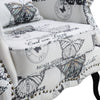 Occasional Butterfly Accent Wing Armchair High Back Velvet Fireside Chair Sofa