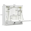 Wall-mounted Computer Desk Space Saving Floating Writing Desk Laptop Workstation