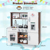 Kids Pretend Play Kitchen Toy Set Children Kitchen Playset with Storage