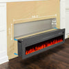 LED Fireplace Media Wall Fire Wall Mounted / Standing Electric Heater 40-100in
