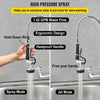 VEVOR Commercial Kitchen Pre-Rinse Faucet Spray Tap Arm Twin Pedestal 21" Height