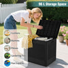 All-Weather Patio Plastic Storage Bin with Lockable Lid-Black
