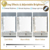 Dressing Table With Led Mirror Drawers Stool Set Makeup Desk Vanity Table Lights