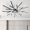 LED Ceiling Fan Light Dimmable Living Room Chandelier Lamp Remote Control 92cm