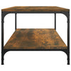Coffee Table Smoked Oak 100x50x40 cm Engineered Wood HOT