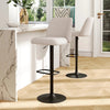 Set of 2 Swivel Bar Stools with Mid Back, Counter Chairs for Kitchen & Dining