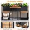 Patio Furniture Set with Raised Garden Bed Garden Planter Table