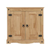 New Sideboard 2 Door Storage Cupboard Solid Mexican Waxed Pine Buffet Cabinet
