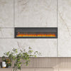 Electric Fire Wall Mounted Recessed 50inch Electric Fireplace 9 LED Color Flame