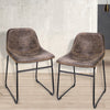 Set of 2 Kitchen Pub Bar Stools High Backrest Large Seat Chairs Coffee Shop Casu