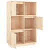Gecheer Highboard 74x35x117 Solid Wood Pine F0J4