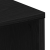 Black Oak Desk - 102.5x35x75 cm Made from Engineered Wood