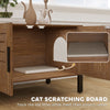 Cat Litter Box Enclosure, Hidden Litter Box Furniture with Tall Legs, Dark Brown