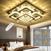 40/50cm Flush Mount Modern Square Ceiling Chandelier Crystal Light Lamp Pendant