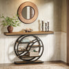 Tribesigns 47"Industrial Console Table, 6-Tier Entryway Table with Storage Shelf
