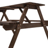 4/6 Seater Garden Picnic Bench Wooden Rectangle Table Patio Set Outdoor Brown UK