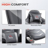 Massage Gaming Chair, Swivel Racing Gaming Recliner with Retractable Footrest