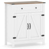Kitchen Pantry Storage Cabinet Farmhouse Sideboard Buffet Cabinet-White