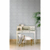 Grandeco Nuevo Faux Fabric Beads Trail Geo Textured Metallic Wallpaper