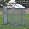 Clear Garden Grow Polycarbonate Aluminium Greenhouse Plants Shelter Sliding Door