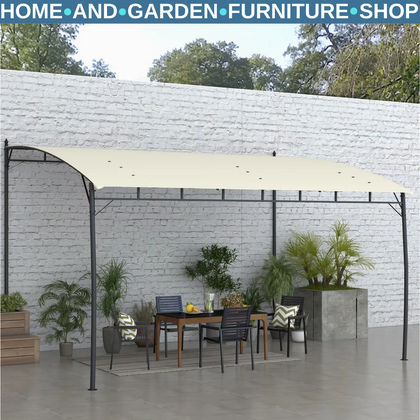 3 x 4 m Outdoor Pergola Gazebo Sun Shade Shelter w/ Metal Frame for Garden Patio