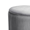 Round Footstool Pouffe Storage Ottoman Padded Seat Footrest Vanity Stool Chairs