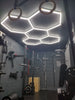 Hexagon LED RGB Lighting Car Detail Retail Garage Workshop Gym Wall Lights