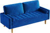 Modern Vesgantti 2 3 Seater Sofa 176cm with 2 Bolster Pillows & Wooden Legs New