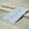 92 x 72 cm Folding Wheelchair Ramp Aluminum Medical Mobility Threshold w/Handle