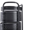 6-Tiers Kitchen Rotating Storage Trolley Cart Free Standing Vegetable Shelf 90cm