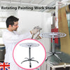 Movable 360° Rotating Paint Stand Stable Lifting Spraying Rack Stainless Steel