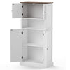 128cm Freestanding Kitchen Cupboard 4-door Storage Cabinet & Open Ucmtgwuogzzlbv
