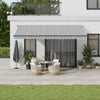 qohoio Automatic Retractable Awning with LEDs Anthracite&White 500x300 W1Y6