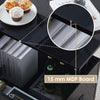 Lift up High Gloss Coffee Table LED Living Room Storage W/ Socket Outlet Black