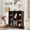Costway 8-Cube Storage Bookcase Wooden Bookshelf Side Cabinet Display Rack