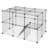 Pet Fence Expanding Playpen Puppy Dog Cat Animal Cage Metal Indoor Outdoor Home