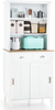 Kitchen Cupboard Freestanding Storage Cabinet 170cm Sliding Doors Drawers Unit