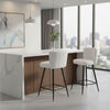 2x Barstools Kitchen Breakfast Bar Stool Teddy Fleece Padded Seat Counter Chair