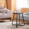 Round Side Coffee Table Tray Sofa Desk LivingRoom Night Stand End Metal Console