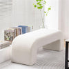 Sherpa Upholstered Ottoman Bench Window Seat Bed End Sofa Stool Hallway Chair UK