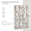 DVD CD Media Storage Rack, Video Display Unit, 89 x 130.5 cm, White