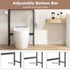 Over The Toilet Storage Cabinet Bathroomw/Adjustable Bottom Bar-White