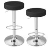 Swivel Bar Stool Set of 2 Height-adjustable PU Leather Kitchen Stool w/Footrest