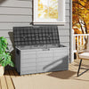 LARGE PLASTIC GARDEN PATIO STORAGE DECK BOX CHEST LID CONTAINER WATERPROOF SHED