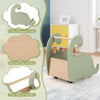 Toddler Shopping Cart 2 in 1 Wooden Baby Push Walker-Green